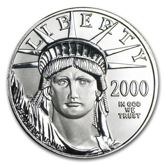 2000 1/2 oz Platinum American Eagle BU 2000 1/2 oz Platinum American Eagle BU